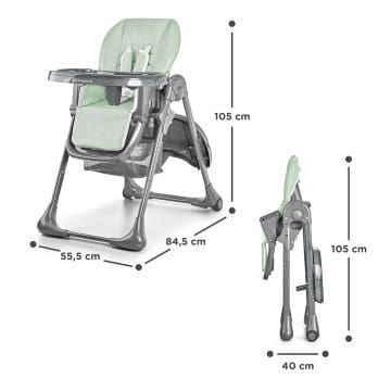 Dječja hranilica Kinderkraft Tastee Dimenzije