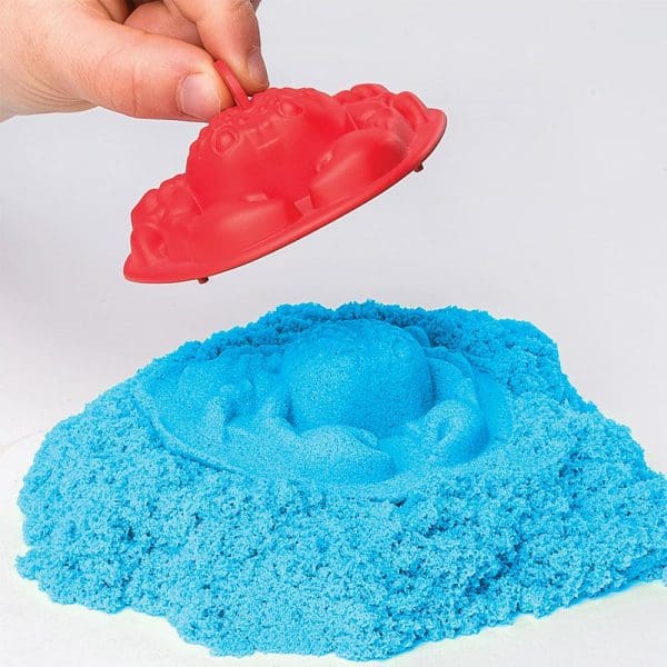 Kinetički pijesak Set s pješčanikom i kalupima za modeliranje Plava
