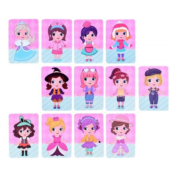 Magnetne puzzle s kartama Kostimi za djevojčice
