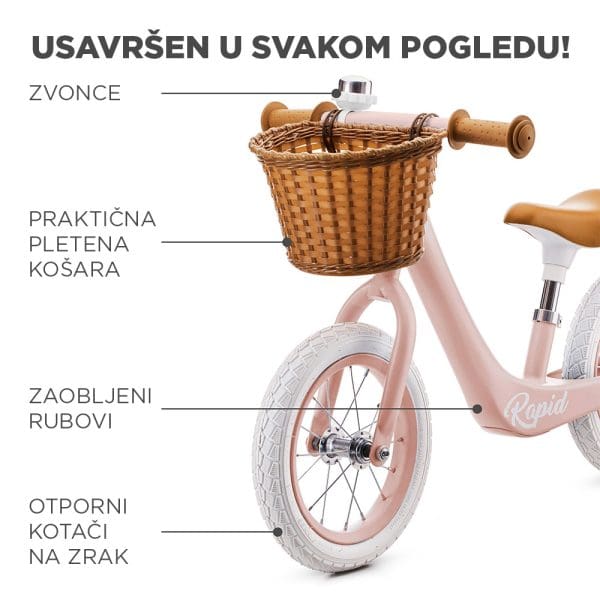 Bicikl bez pedala Kinderkraft Rapid Usavršen u svakom pogledu