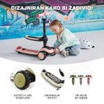 Romobil guralica Kinderkraft Halley 2 u 1 Dizajniran kako bi zadivio