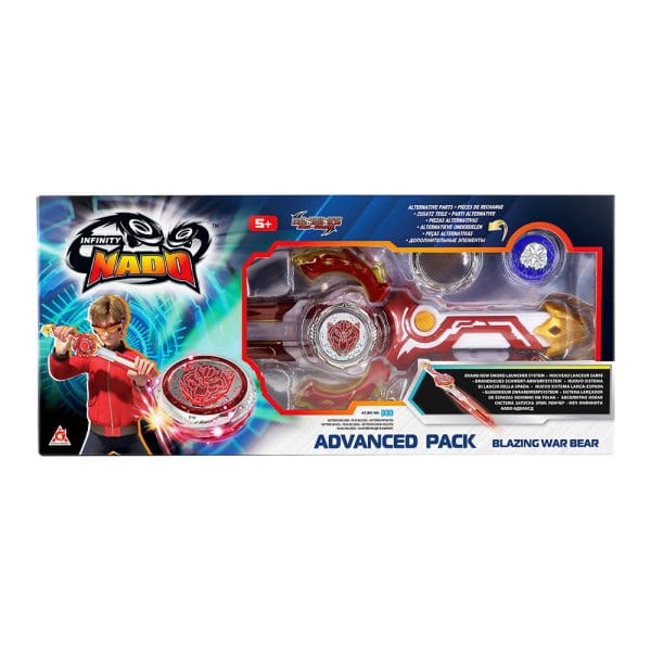 Infinity Nado Advanced set za igru s mačem i svjetlećim zvrkom Blazing War Bear