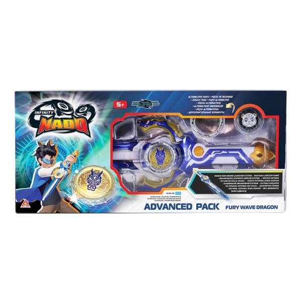Infinity Nado Advanced set za igru s mačem i svjetlećim zvrkom Fury Wave Dragon