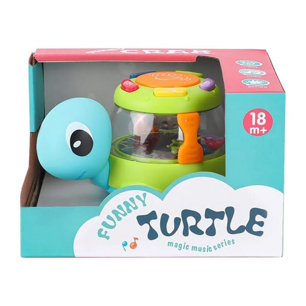 Interaktivna dječja igračka Zabavna kornjača s glazbom i svjetlima