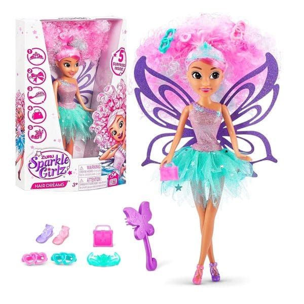 Sparkle Girlz lutka Hair Dreams Ružičasta
