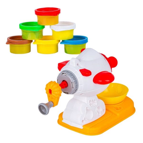 Color Clay set za igru s plastelinom u 6 boja i aparatom za izradu tjestenine