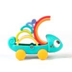 Dječja igračka slagalica za vježbu motorike Šareni kameleon Hola
