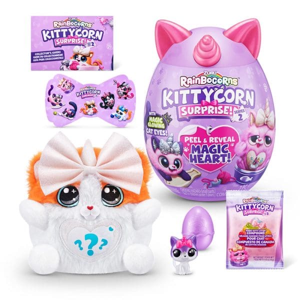 Rainbocorns Kittycorn igračka iznenađenja s magičnom kakicom i naljepnicama