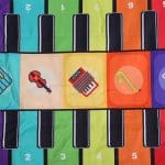 Dvostruke podne klavijature za djecu s različitim instrumentima