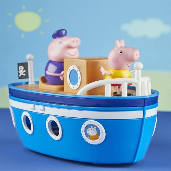 Peppa Pig set za igru s brodom i figuricama djeda i Peppe