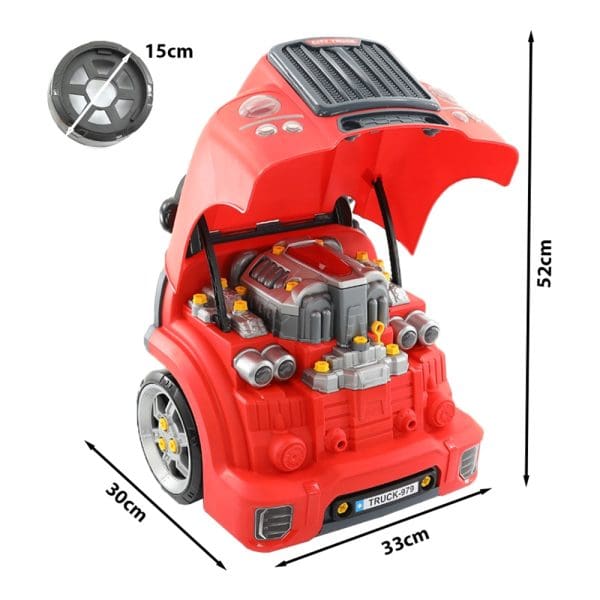 Dječja automehaničarska radionica Motor kamiona Dimenzije