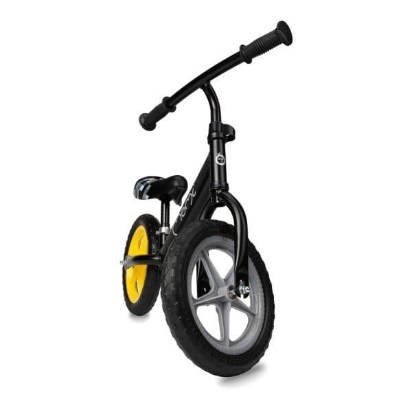 Dječji bicikl guralica bez pedala MoMi Fleet Crno-žuti