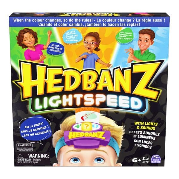 Društvena igra pogađanja s promjenjivim pravilima Hedbanz Lighspeed