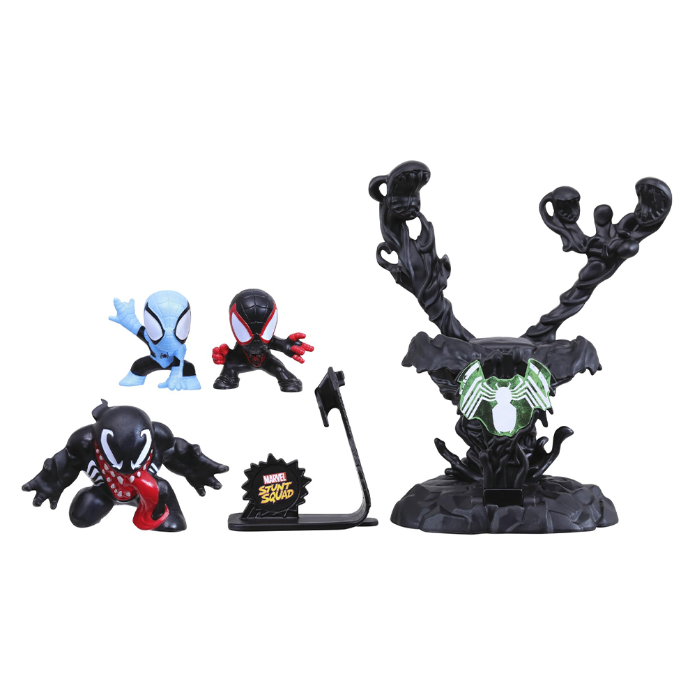 marvel-stunt-squad-spiderman-i-miles-morales-vs-venom-set-akcijskih-figurica Marvel Stunt Squad Spiderman i Miles Morales vs Venom set akcijskih figurica