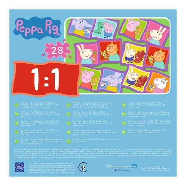 Trefl dječja društvena igra Domino Peppa Pig