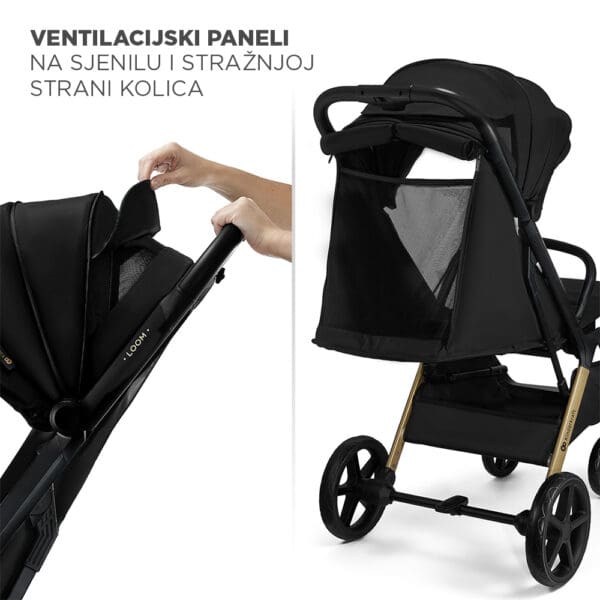 Dječja kolica s 2 ventilacijska panela Kinderkraft Loom
