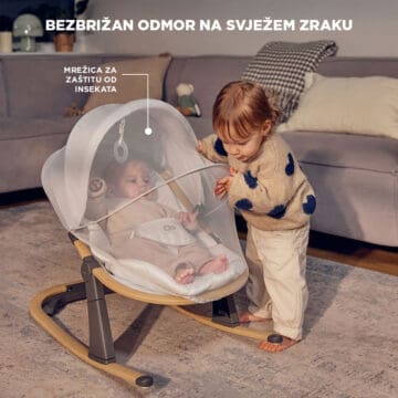 Dječja ležaljka ili njihaljka za upotrebu u zatvorenom i na otvorenom Kinderkraft Elsu