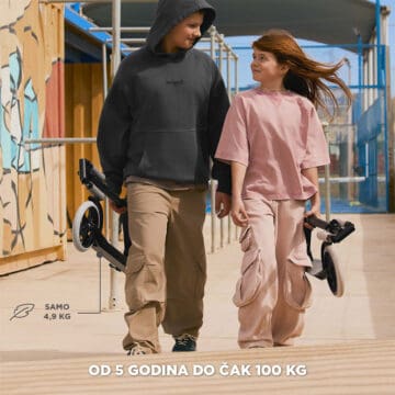 Lagani romobil za djecu od 5 godina i odrasle do 100 kg Kinderkraft Freely