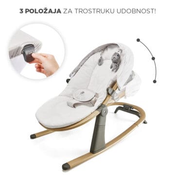 Ležaljka za bebe podesiva u 3 položaja Kinderkraft Elsu