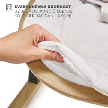 Ležaljka za bebe s navlakom za jednostavno održavanje Kinderkraft Elsu