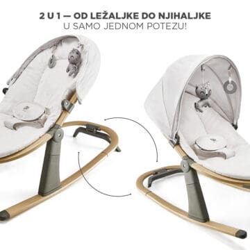 Njihaljka i ležaljka za bebe 2-u-1 Kinderkraft Elsu