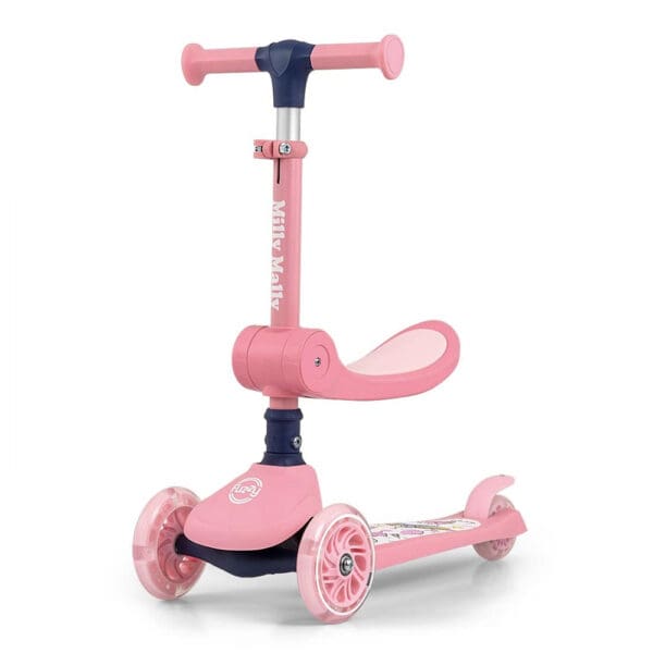 Romobil guralica Milly Mally Fuzzy Ružičasta