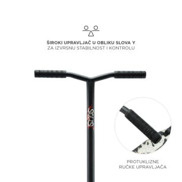 Romobil sa širokim upravljačem u obliku slova Y Kinderkraft Solis