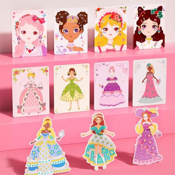 Kreativni set za djevojčice Mideer Princess Fashion Show 3 u 1