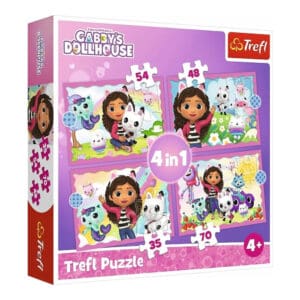 Trefl puzzle Gabby’s Dollhouse 4 u 1