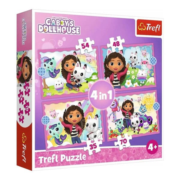 Trefl puzzle Gabby’s Dollhouse 4 u 1