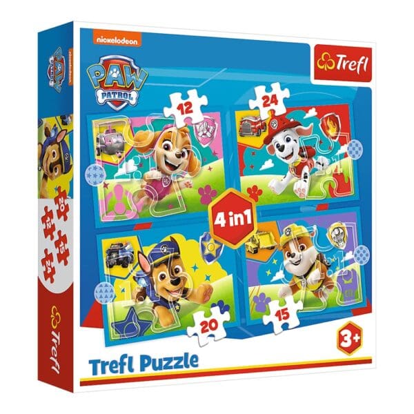 Trefl puzzle Psići u ophodnji 4 u 1