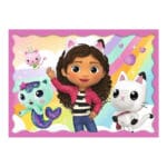 Trefl puzzle za djevojčice Gabby’s Dollhouse 4 u 1