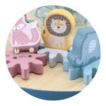 Didaktički stol s labirintom i drvenim životinjama Polar B