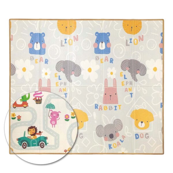 Dvostrana podloga za bebe Milly Mally Play Street