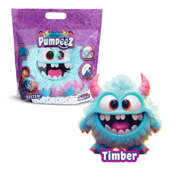 Pumpeez plišane igračke na napuhavanje Timber