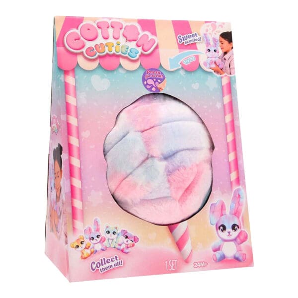 Cotton Cuties plišana igračka s mirisom šećerne vate Zeko