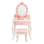 Drveni stolić za djevojčice s LED osvjetljenjem Milly Mally Elly