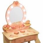 Drveni stolić za uređivanje s LED rasvjetom Milly Mally Elly
