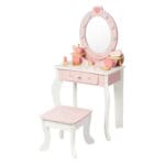 Drveni toaletni stolić s LED svjetlom Milly Mally Elly ružičasta
