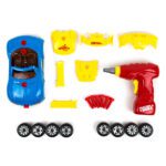 Uradi sam Trkaći auto za slaganje s više od 30 dijelova