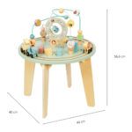 Drveni stol s aktivnostima Tooky Toy My Forest Friends Dimenzije