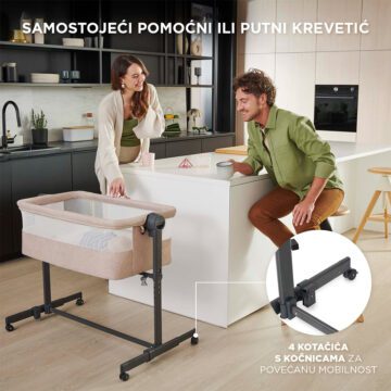 Mobilni krevetić na kotačiće za bebe Kinderkraft Nestee Up 2