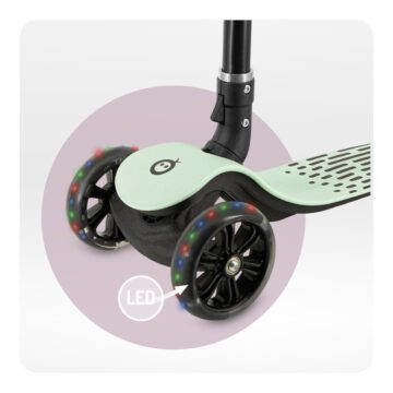 Dječji romobil s LED svjetlima u prednjim kotačima MoMi San
