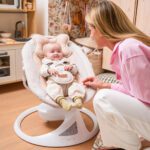 MoMi Pearl dječja električna ležaljka s 2 načina gibanja