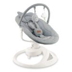 MoMi Pearl električna ležaljka za bebe Siva