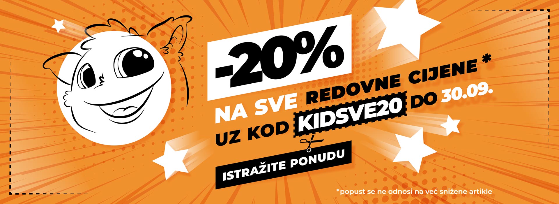 -20% na sve redovne cijene