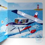 Slikovnica za djecu s LED svjetlima i zvučnim efektima Zrakoplovi i helikopteri